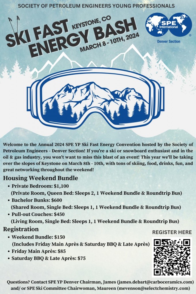 SPE YP Ski Trip Registration Flyer